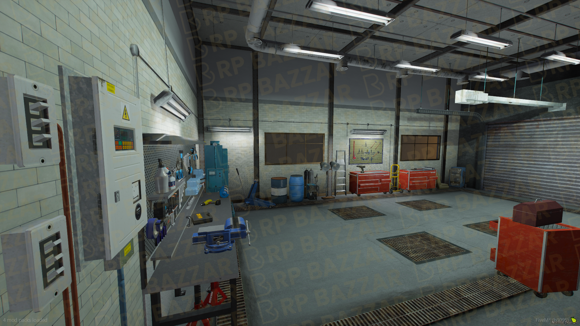 Pro Repair Station FiveM MLO — GTA RP Interior — ESX QB QBOX — RPBazzar