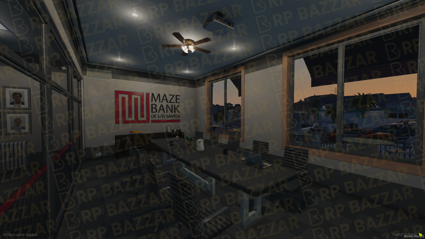 Heritage Bank FiveM MLO — GTA RP Interior — ESX QB QBOX — RPBazzar