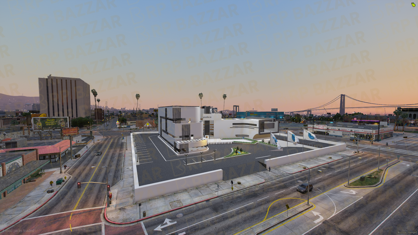 Modern Police Station FiveM MLO — GTA RP Interior — ESX QB QBOX — RPBazzar