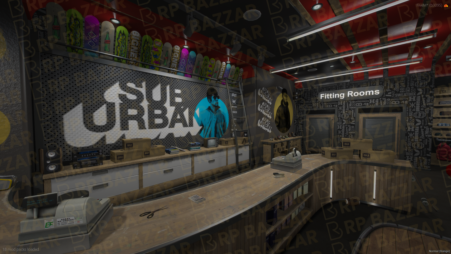 Trendy Clothing Store FiveM MLO — GTA RP Interior — ESX QB QBOX — RPBazzar