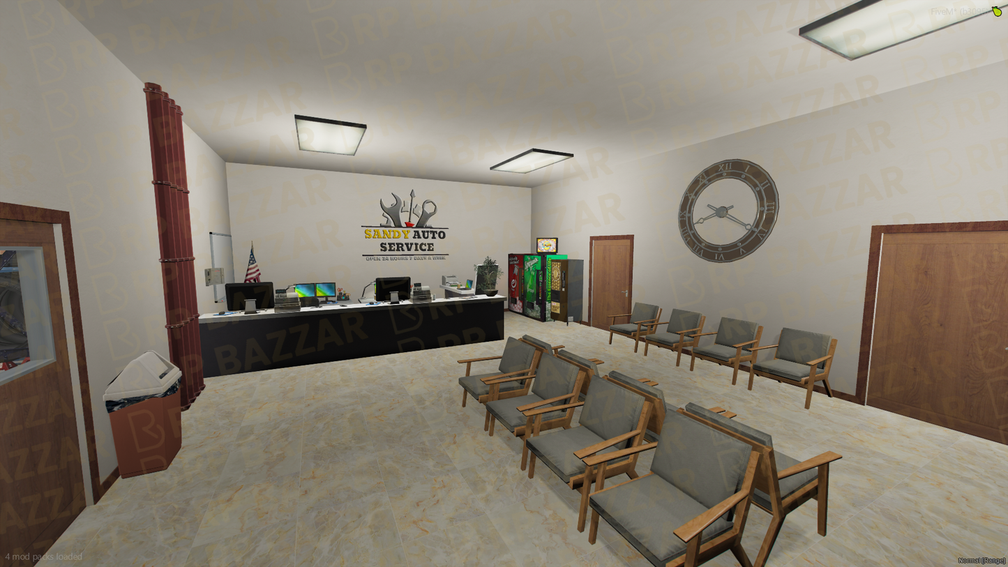 Reliable Repair Station FiveM MLO — GTA RP Interior — ESX QB QBOX — RPBazzar