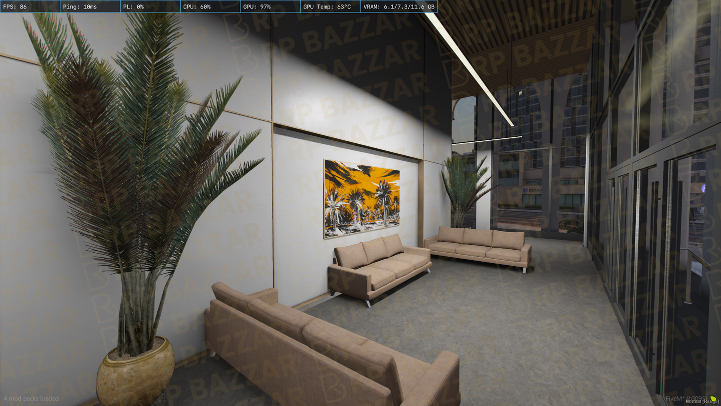 Classic Office FiveM MLO — GTA RP Interior — ESX QB QBOX — RPBazzar