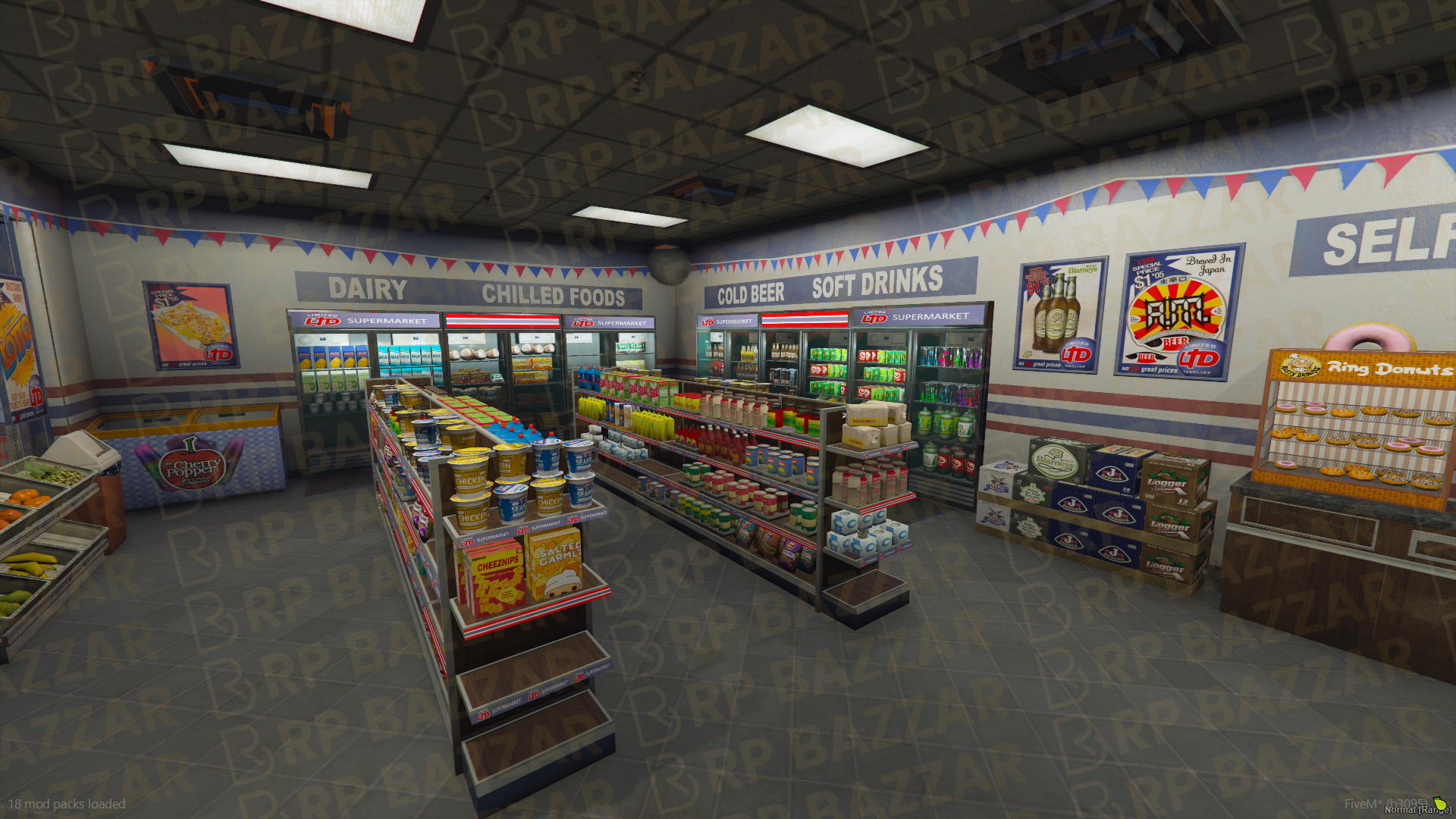 Highway Gas Station FiveM MLO — GTA RP Interior — ESX QB QBOX — RPBazzar