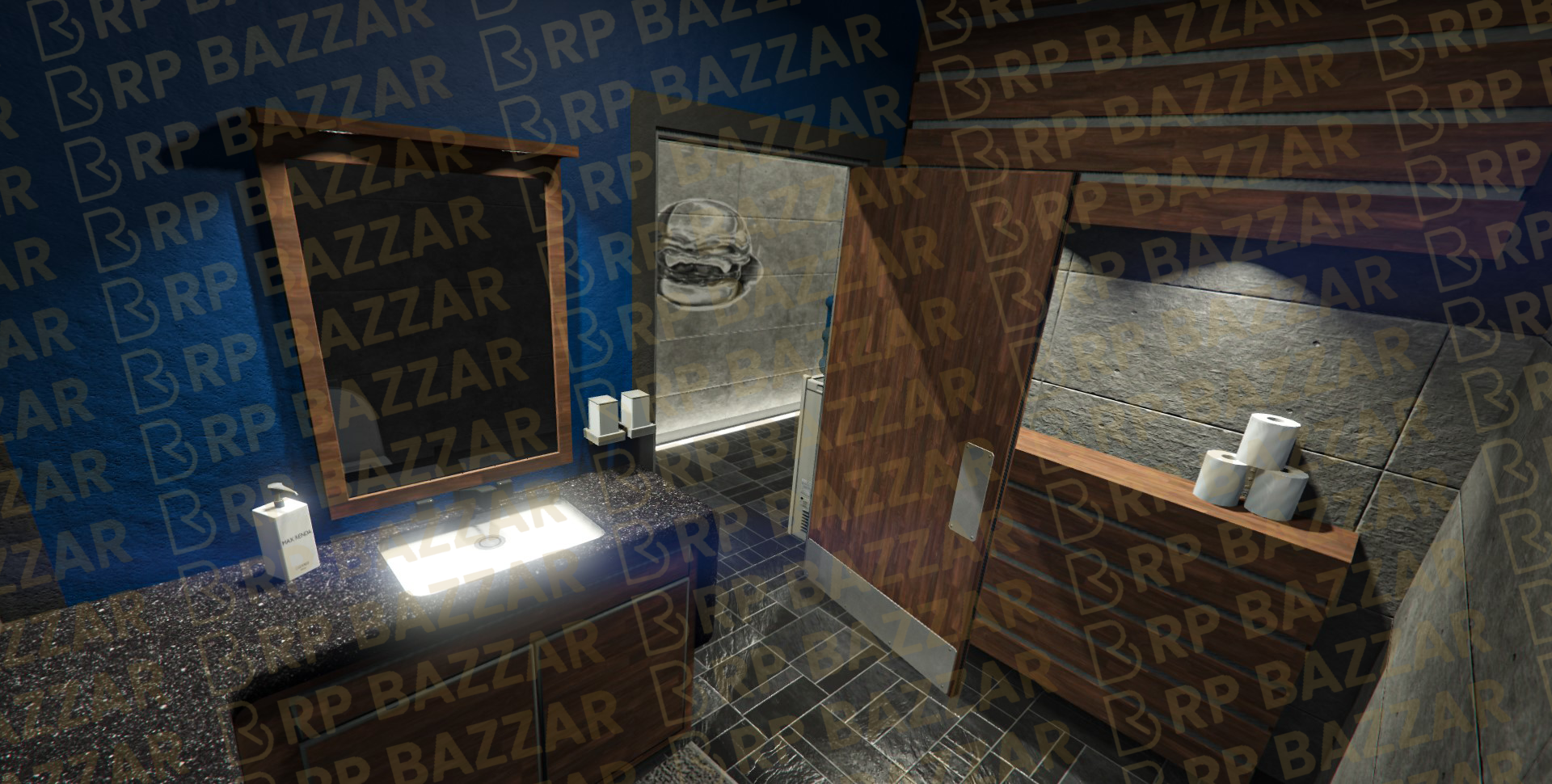 Gritty Burger Bar FiveM MLO — GTA RP Interior — ESX QB QBOX — RPBazzar