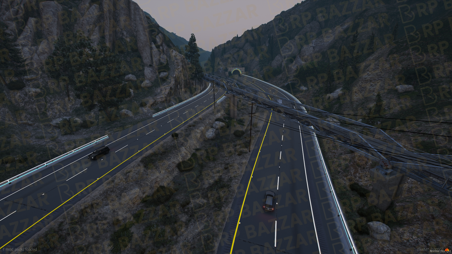 Downtown Road FiveM MLO — GTA RP Road Map — ESX QB QBOX — RPBazzar
