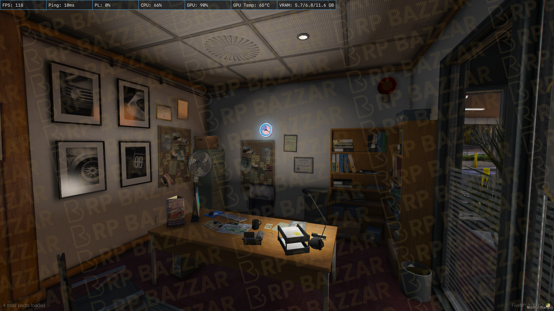 Garage Vehicle Shop FiveM MLO — GTA RP Interior — ESX QB QBOX — RPBazzar