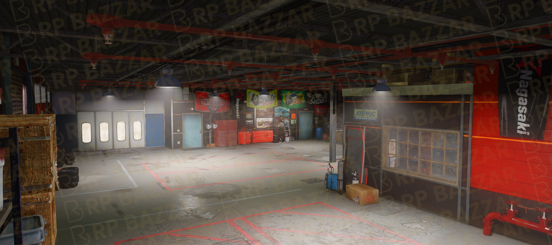 Local Mechanic Shop FiveM MLO — GTA RP Interior — ESX QB QBOX — RPBazzar