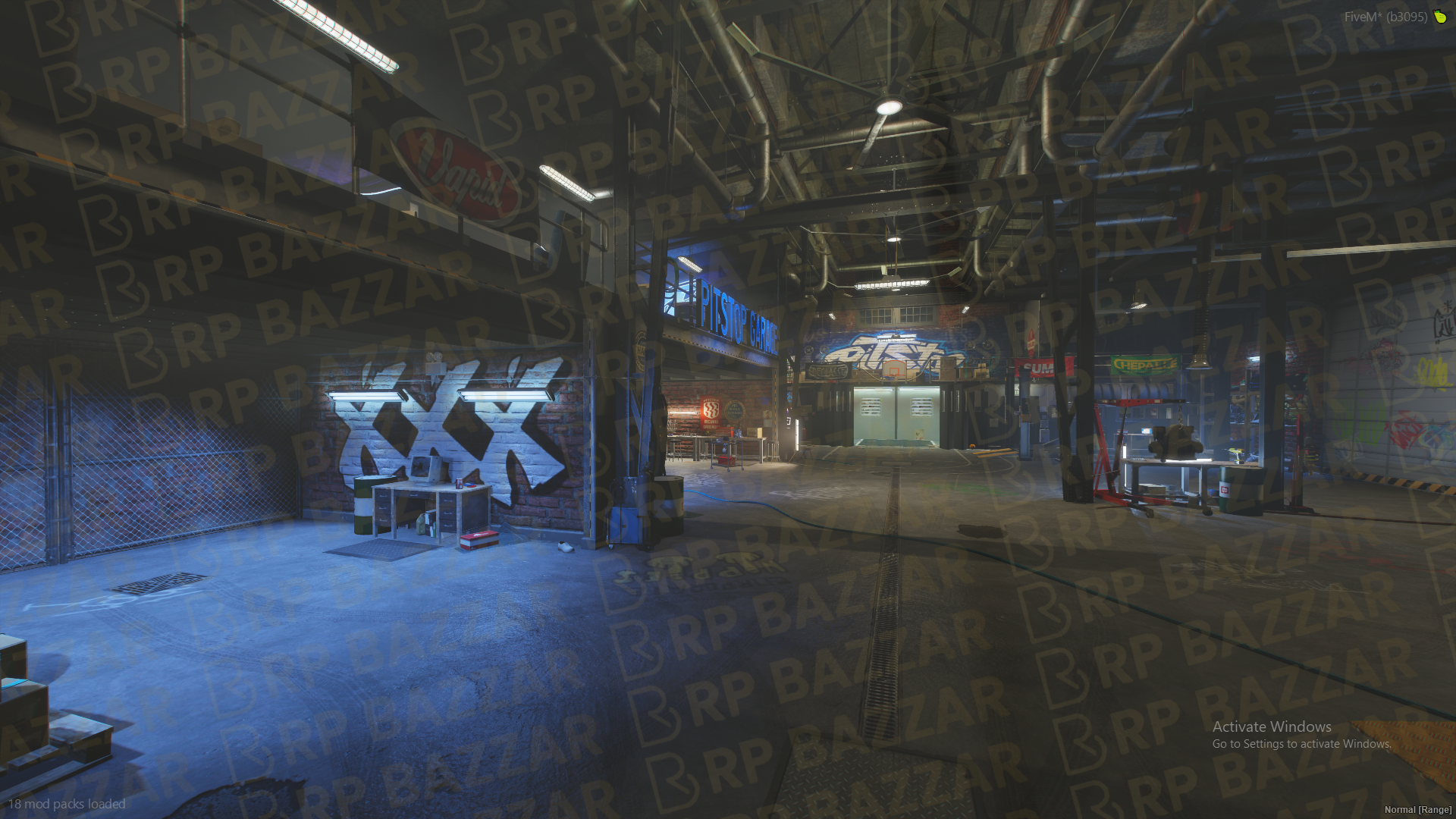Rough Mechanic Shop FiveM MLO — GTA RP Interior — ESX QB QBOX — RPBazzar