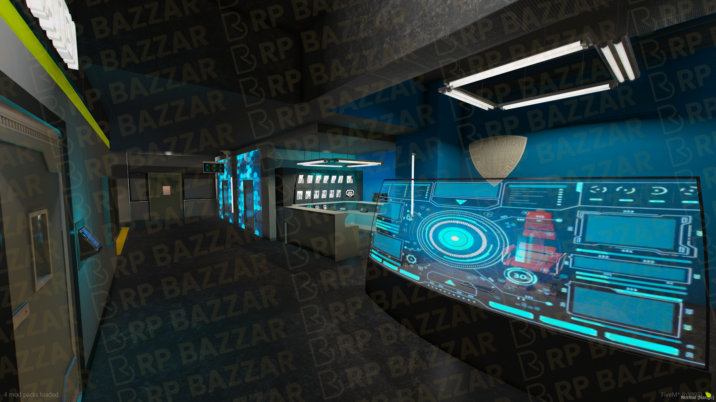 Uptown Police Station FiveM MLO — GTA RP Interior — ESX QB QBOX — RPBazzar