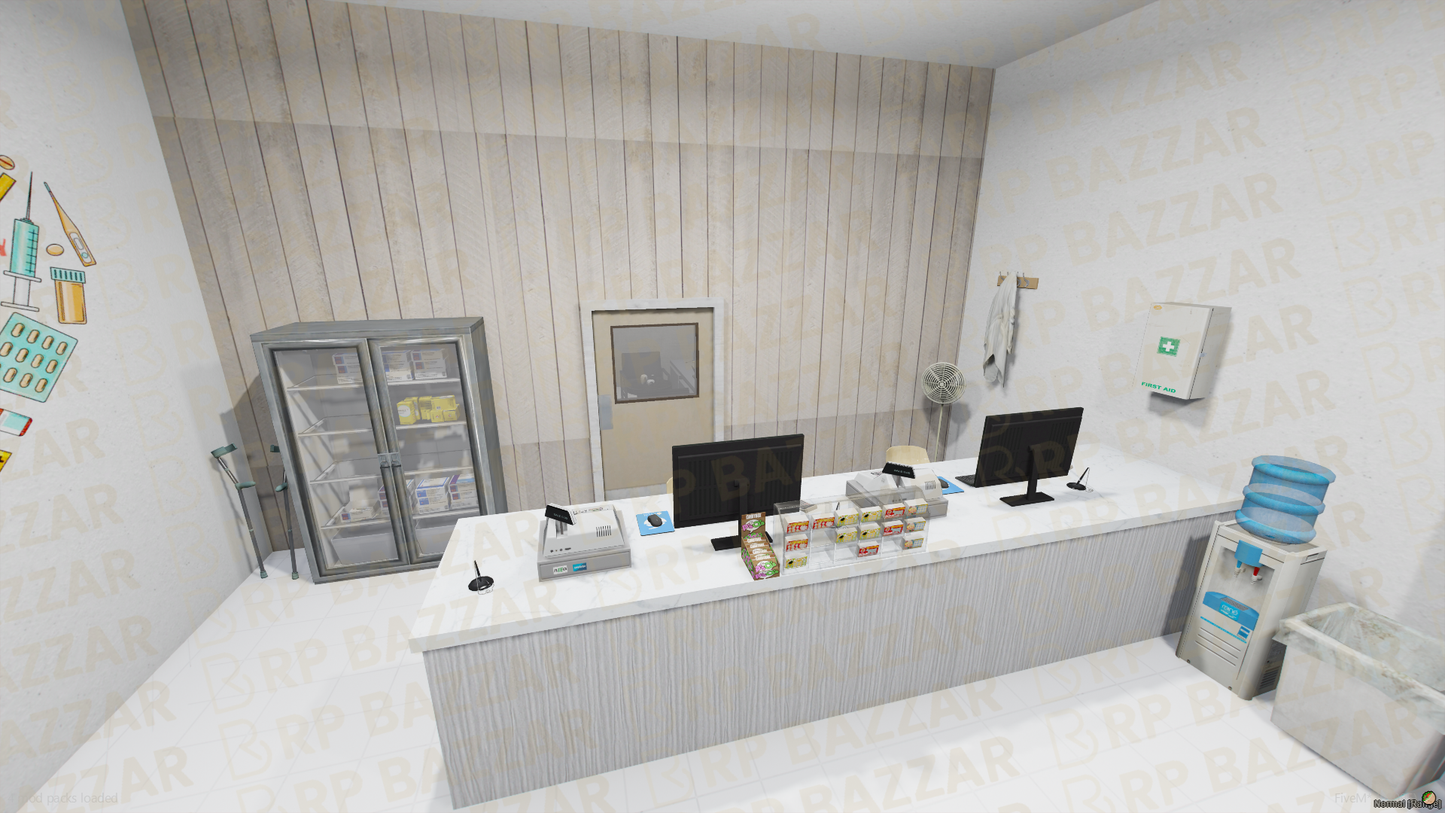 Urban Pharmacy FiveM MLO — GTA RP Interior — ESX QB QBOX — RPBazzar