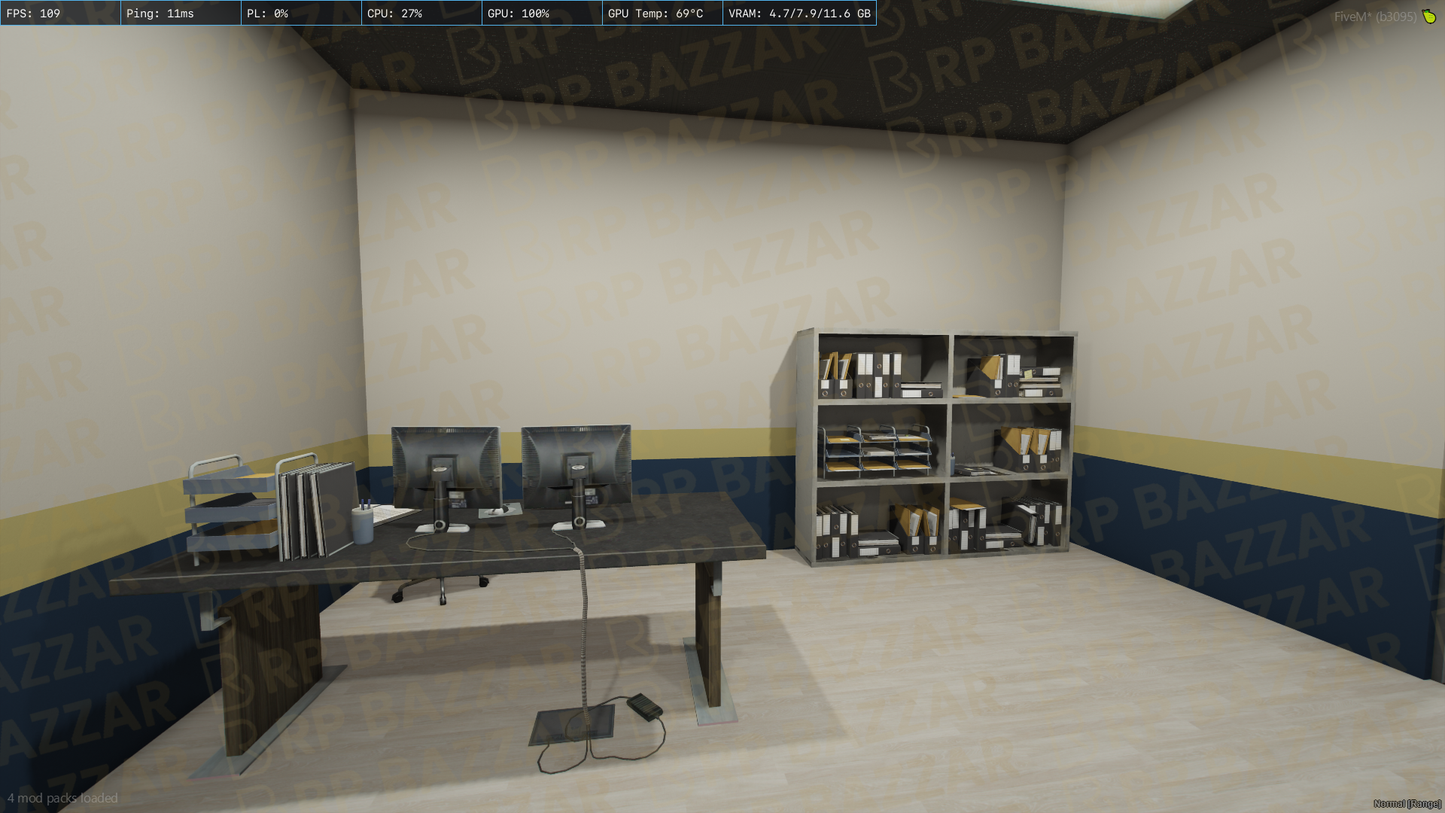 Spacious Office FiveM MLO — GTA RP Interior — ESX QB QBOX — RPBazzar