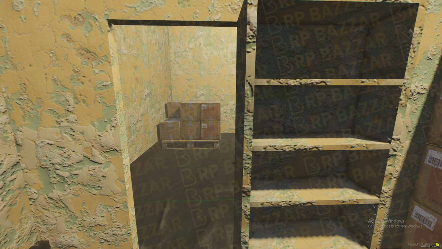Immersive Gang Garage FiveM MLO — GTA RP Interior — ESX QB QBOX — RPBazzar