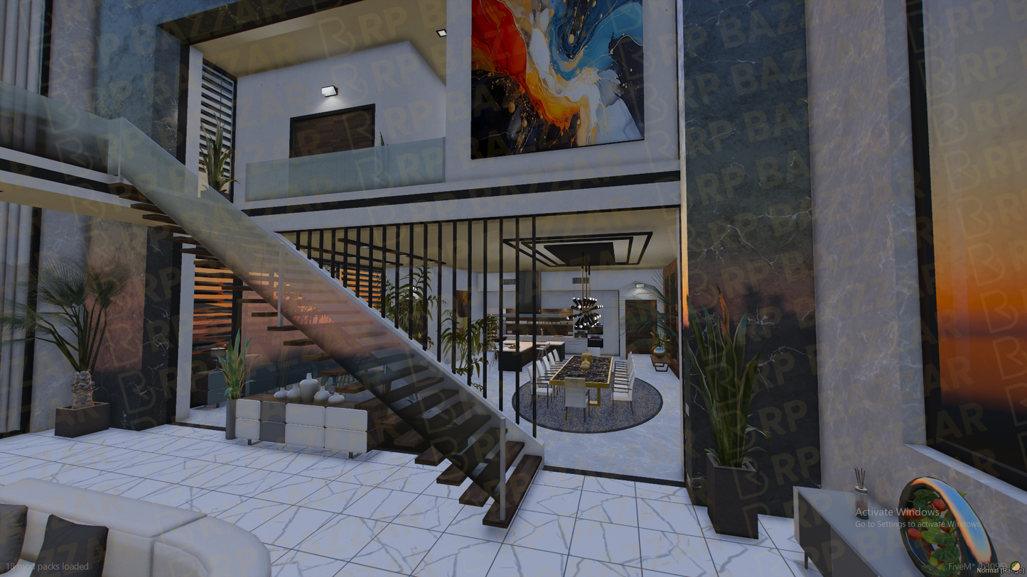 Classic Mansion FiveM MLO — GTA RP Interior — ESX QB QBOX — RPBazzar