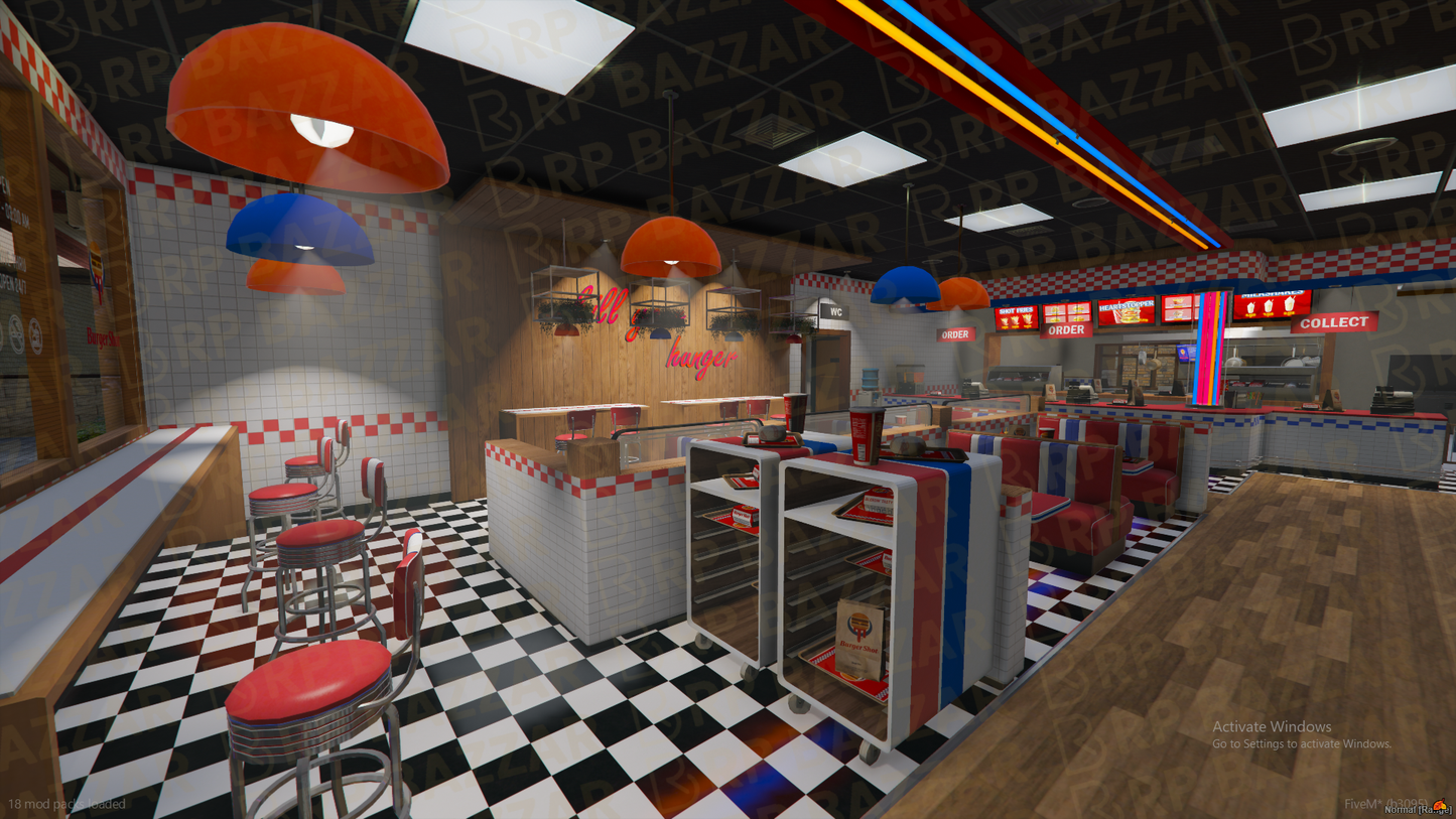 Downtown Steakhouse FiveM MLO — GTA RP Interior — ESX QB QBOX — RPBazzar