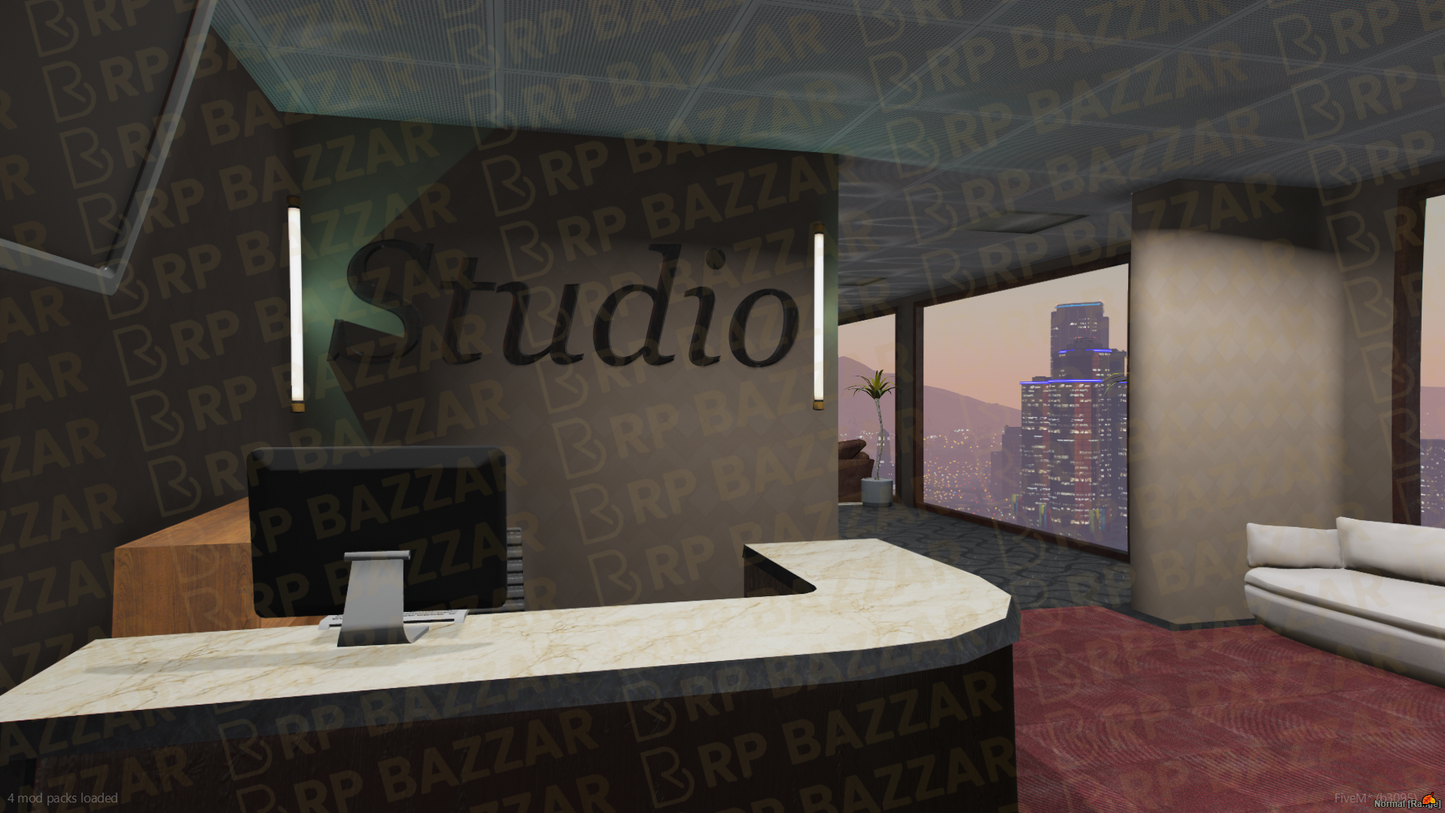 Urban Recording Studio FiveM MLO — GTA RP Interior — ESX QB QBOX — RPBazzar