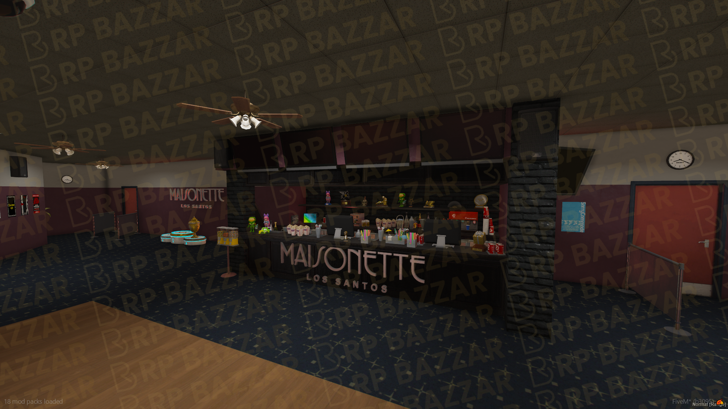 Grand Cinema FiveM MLO — GTA RP Interior — ESX QB QBOX — RPBazzar