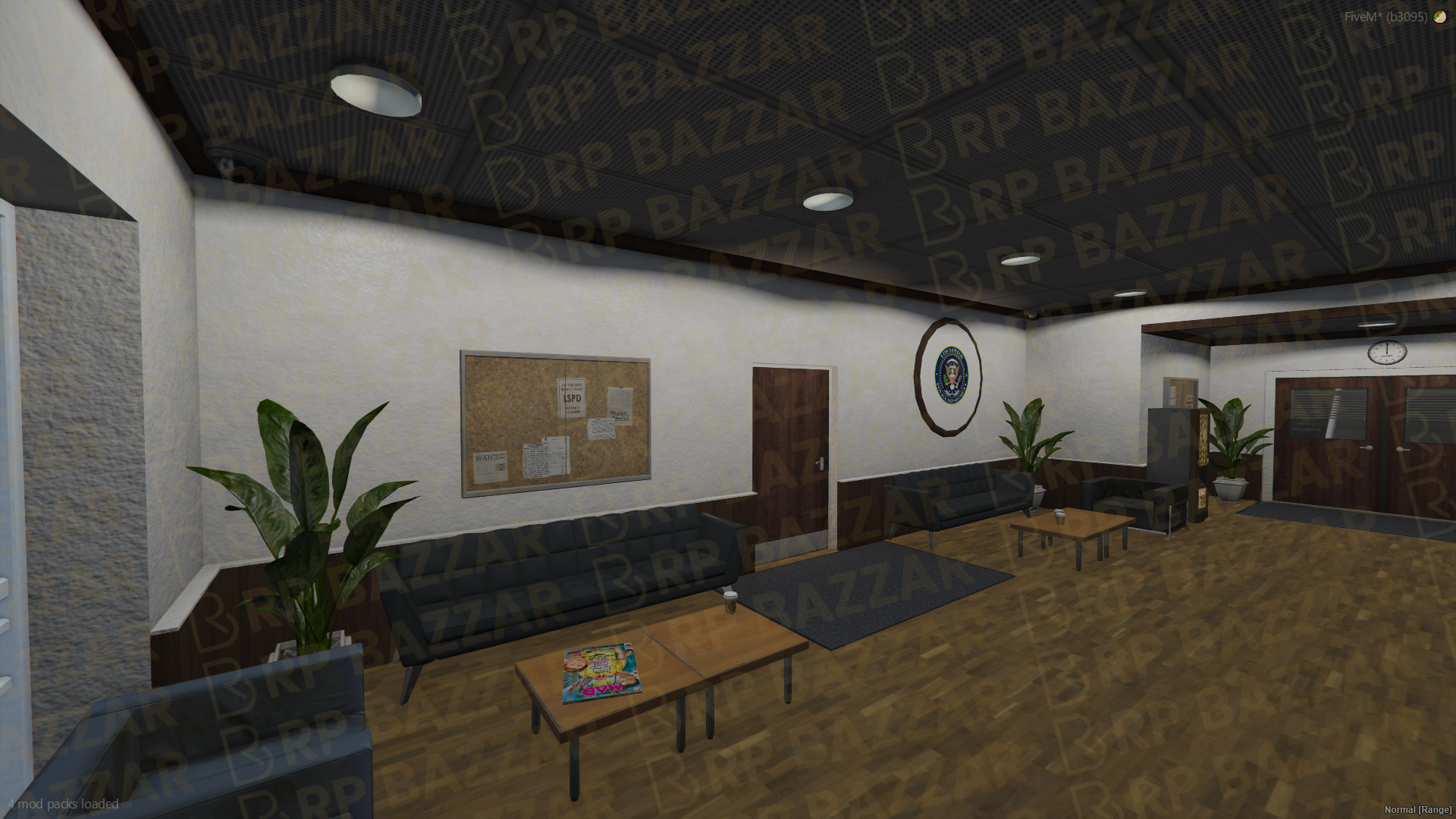 Urban Police Station FiveM MLO — GTA RP Interior — ESX QB QBOX — RPBazzar
