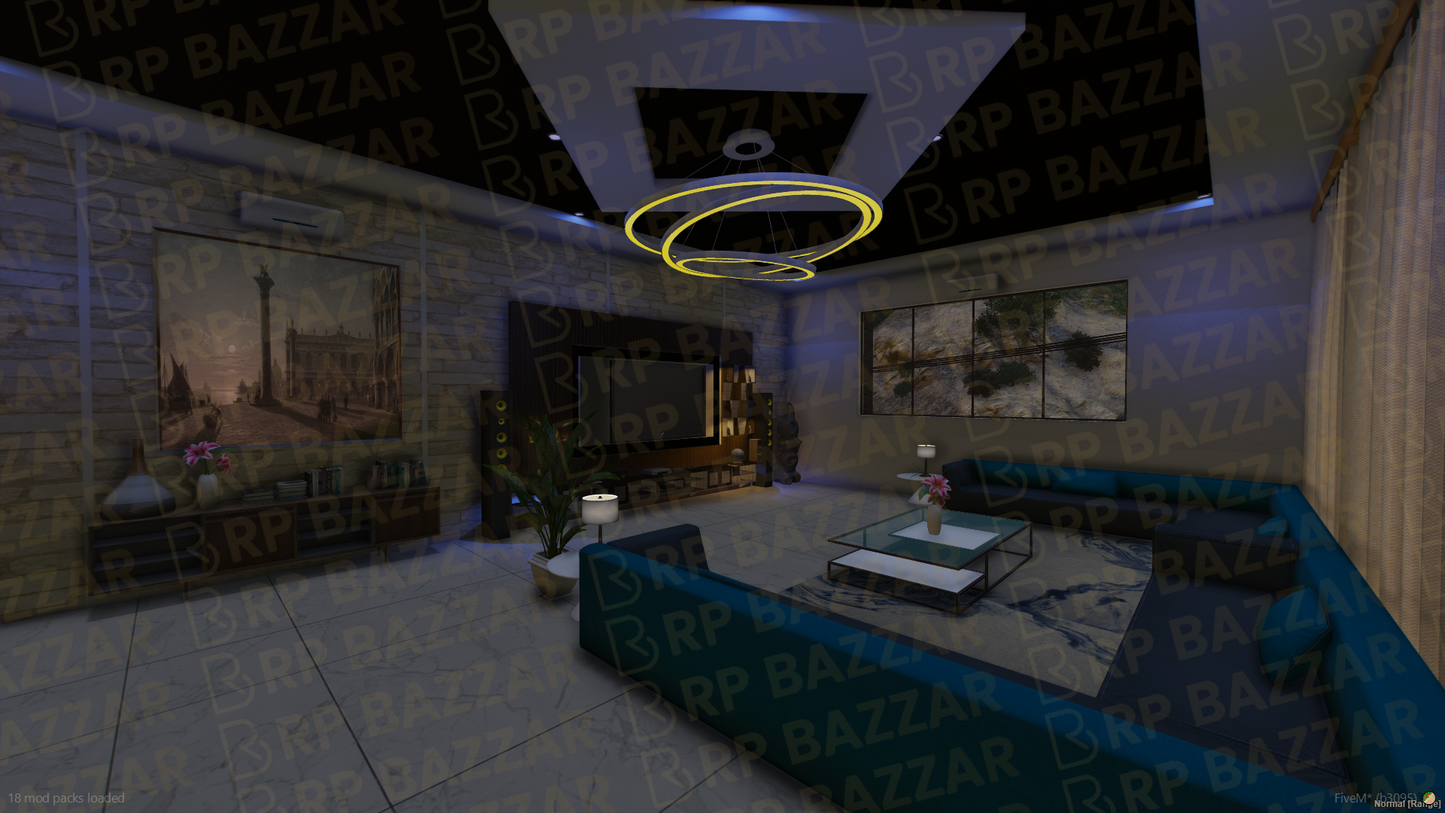 Hillside Mansion FiveM MLO — GTA RP Interior — ESX QB QBOX — RPBazzar