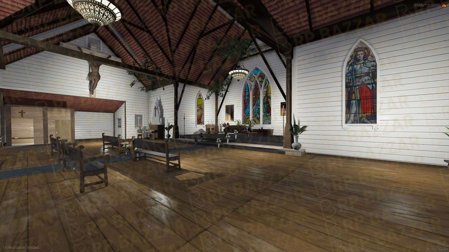 Grace Church FiveM MLO — GTA RP Interior — ESX QB QBOX — RPBazzar