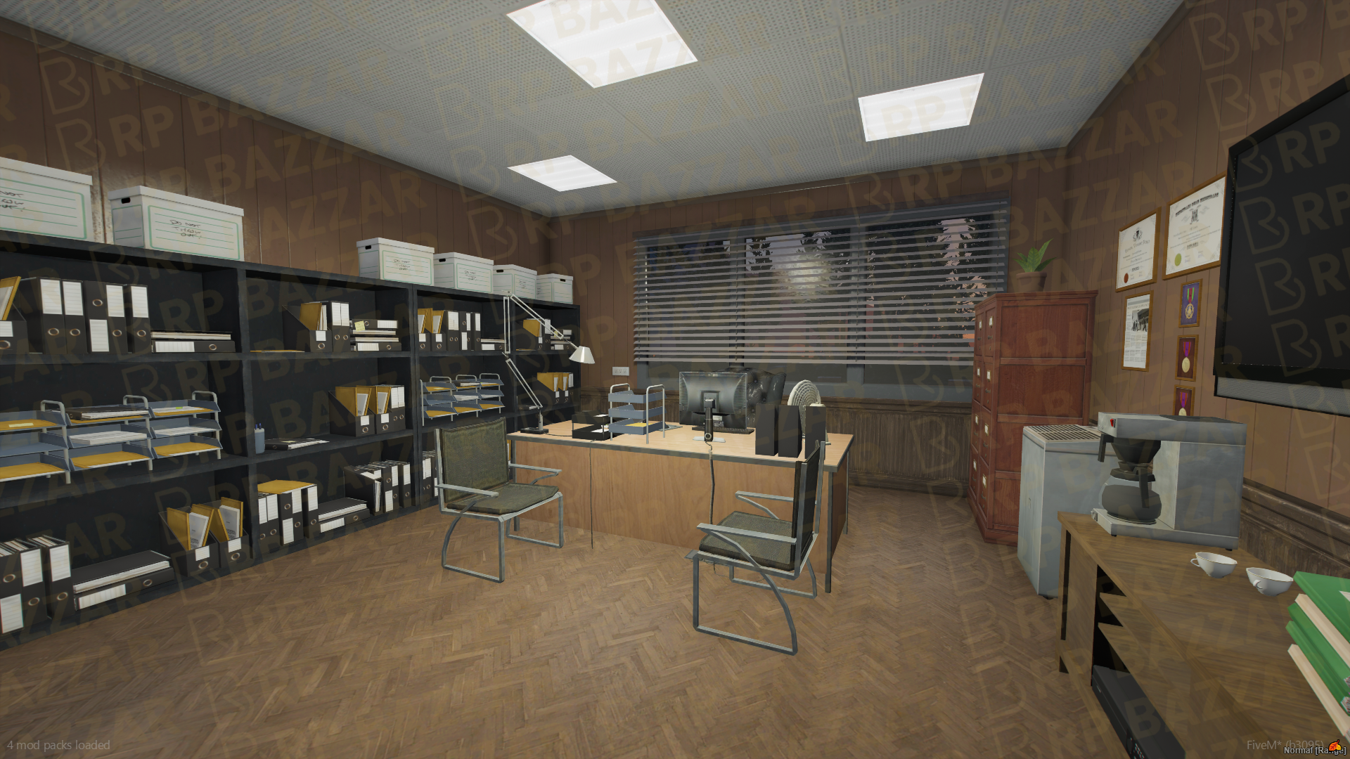 District Police Station FiveM MLO — GTA RP Interior — ESX QB QBOX — RPBazzar