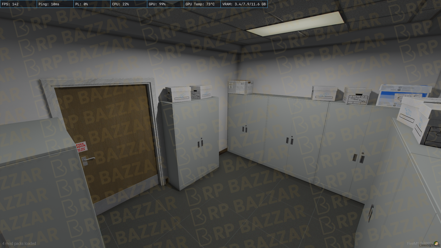Minimal Office FiveM MLO — GTA RP Interior — ESX QB QBOX — RPBazzar