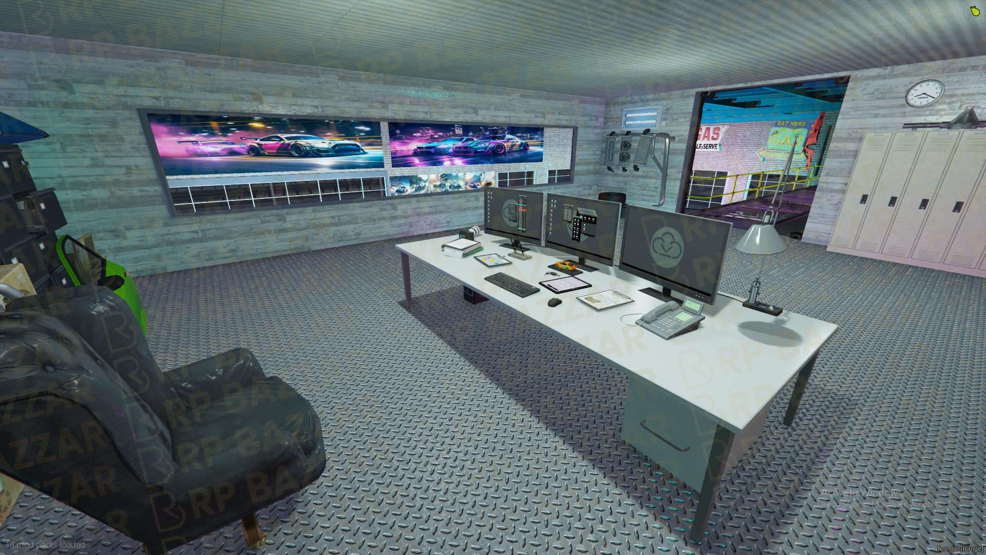 Underground Mechanic Shop FiveM MLO — GTA RP Interior — ESX QB QBOX — RPBazzar