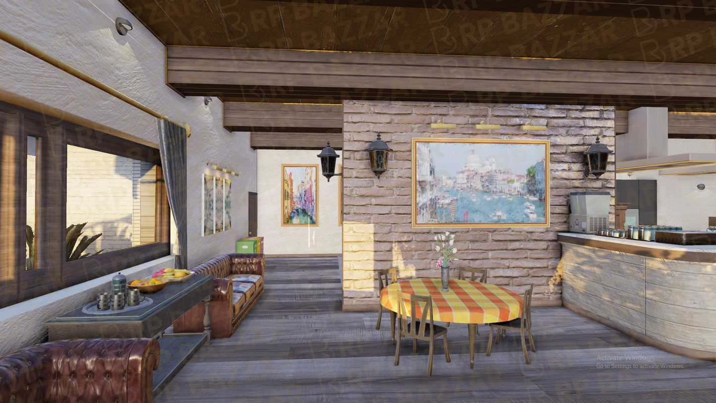 Upscale Pizza Place FiveM MLO — GTA RP Interior — ESX QB QBOX — RPBazzar