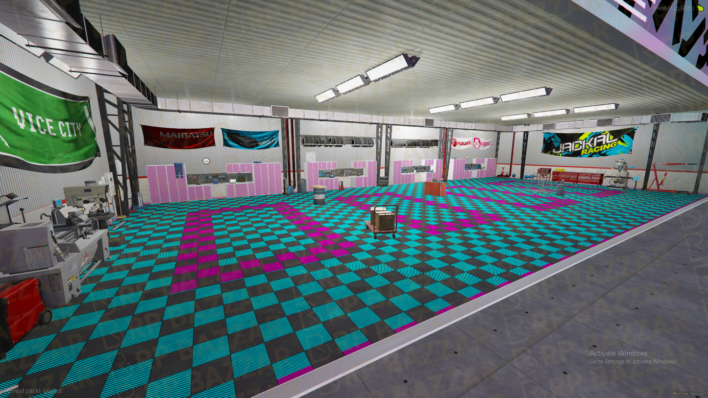 Underground Mechanic Shop FiveM MLO — GTA RP Interior — ESX QB QBOX — RPBazzar