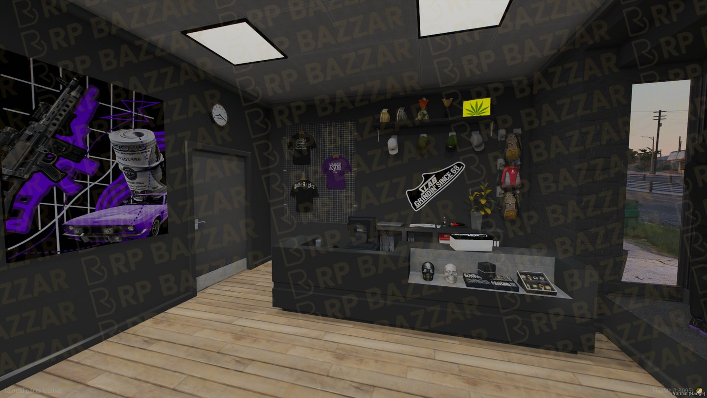 Classic Clothing Store FiveM MLO — GTA RP Interior — ESX QB QBOX — RPBazzar
