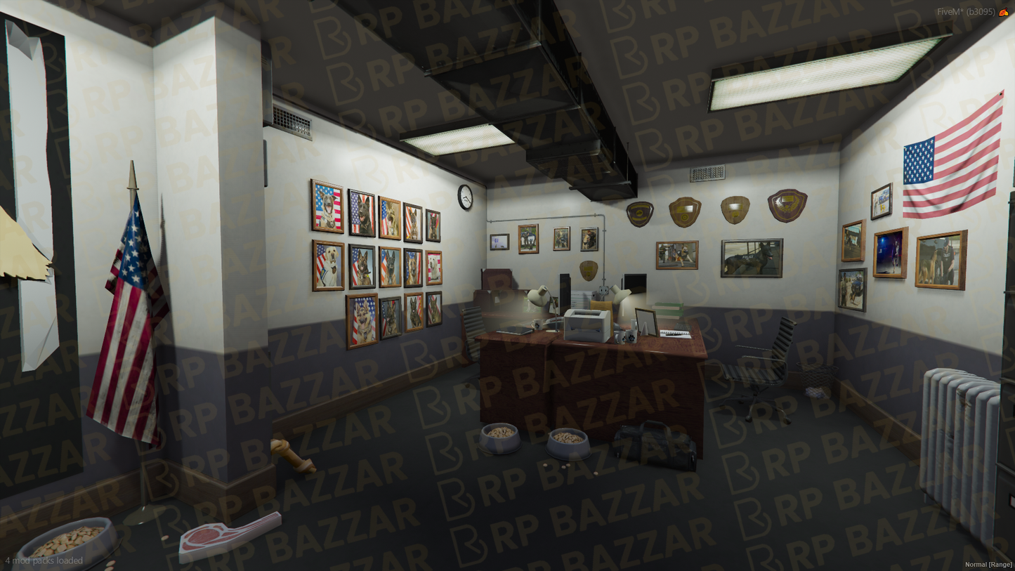 Industrial Police Station FiveM MLO — GTA RP Interior — ESX QB QBOX — RPBazzar
