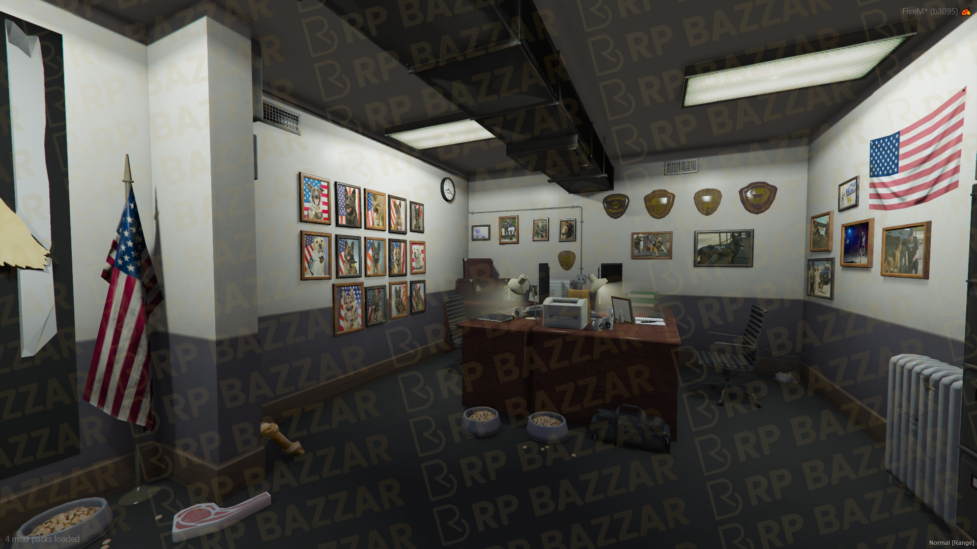 Industrial Police Station FiveM MLO — GTA RP Interior — ESX QB QBOX — RPBazzar