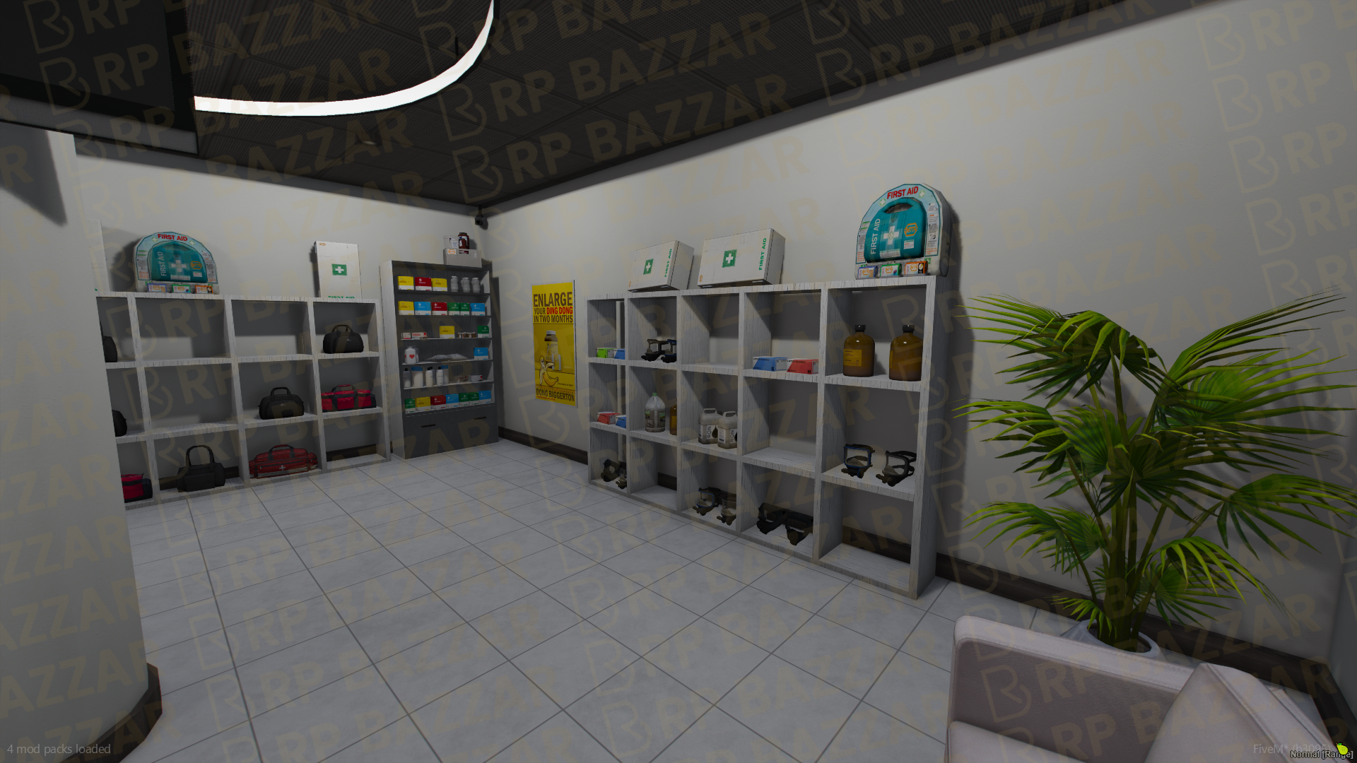 Modern Pharmacy FiveM MLO — GTA RP Interior — ESX QB QBOX — RPBazzar
