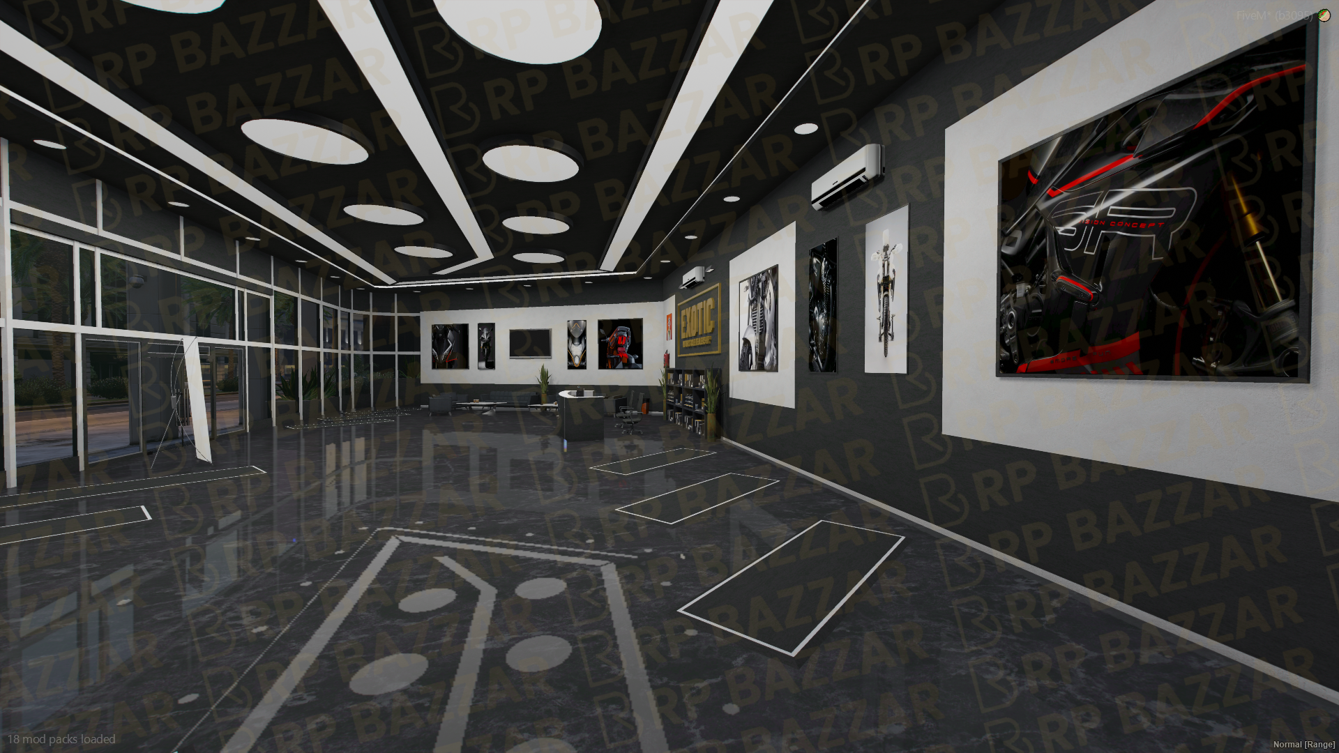 Elite Vehicle Shop FiveM MLO — GTA RP Interior — ESX QB QBOX — RPBazzar