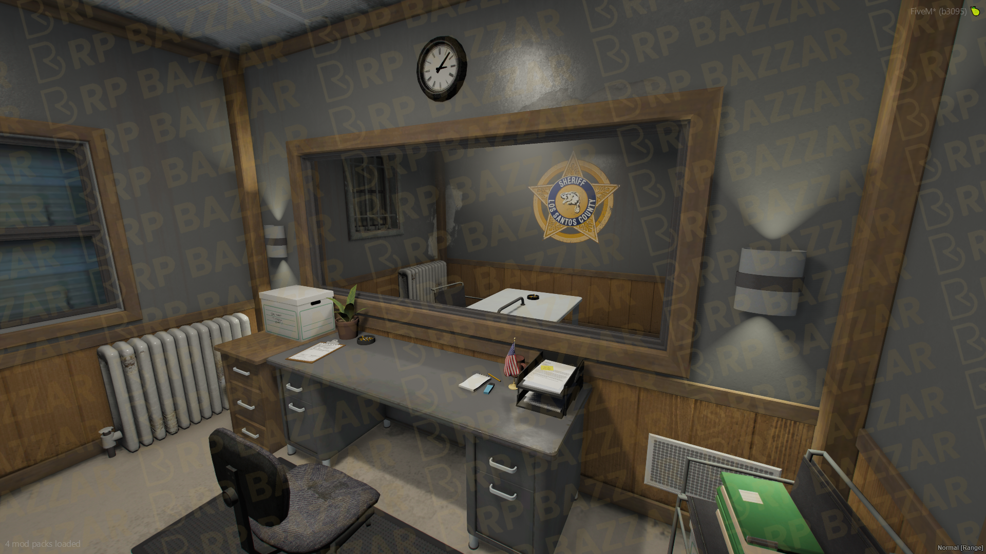 Highway Police Station FiveM MLO — GTA RP Interior — ESX QB QBOX — RPBazzar