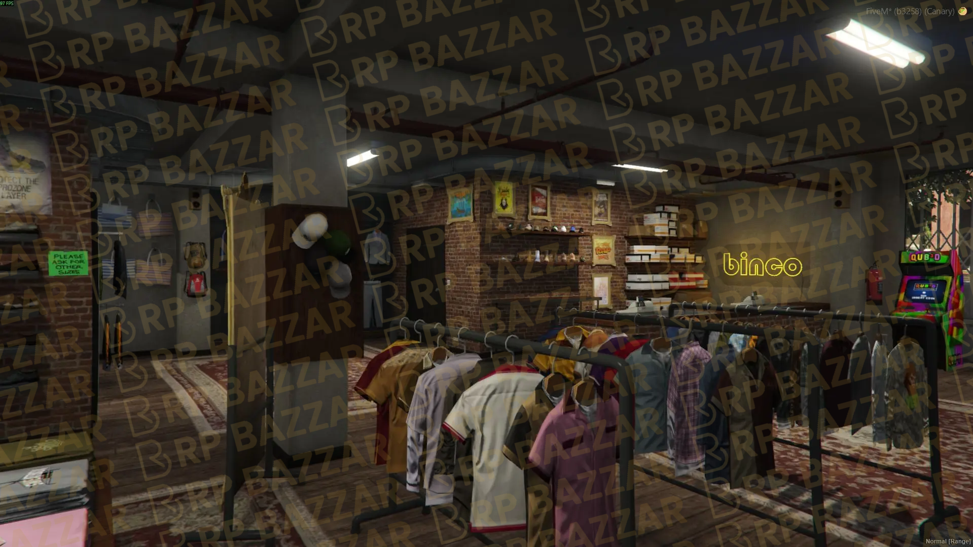 Premium Clothing Store FiveM MLO — GTA RP Interior — ESX QB QBOX — RPBazzar