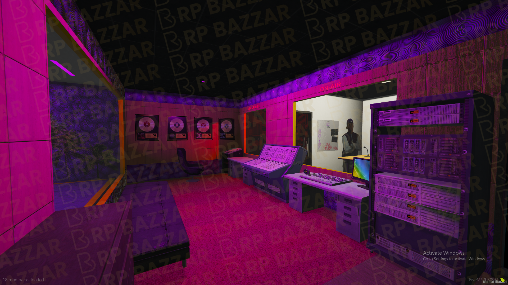 Pro Recording Studio FiveM MLO — GTA RP Interior — ESX QB QBOX — RPBazzar
