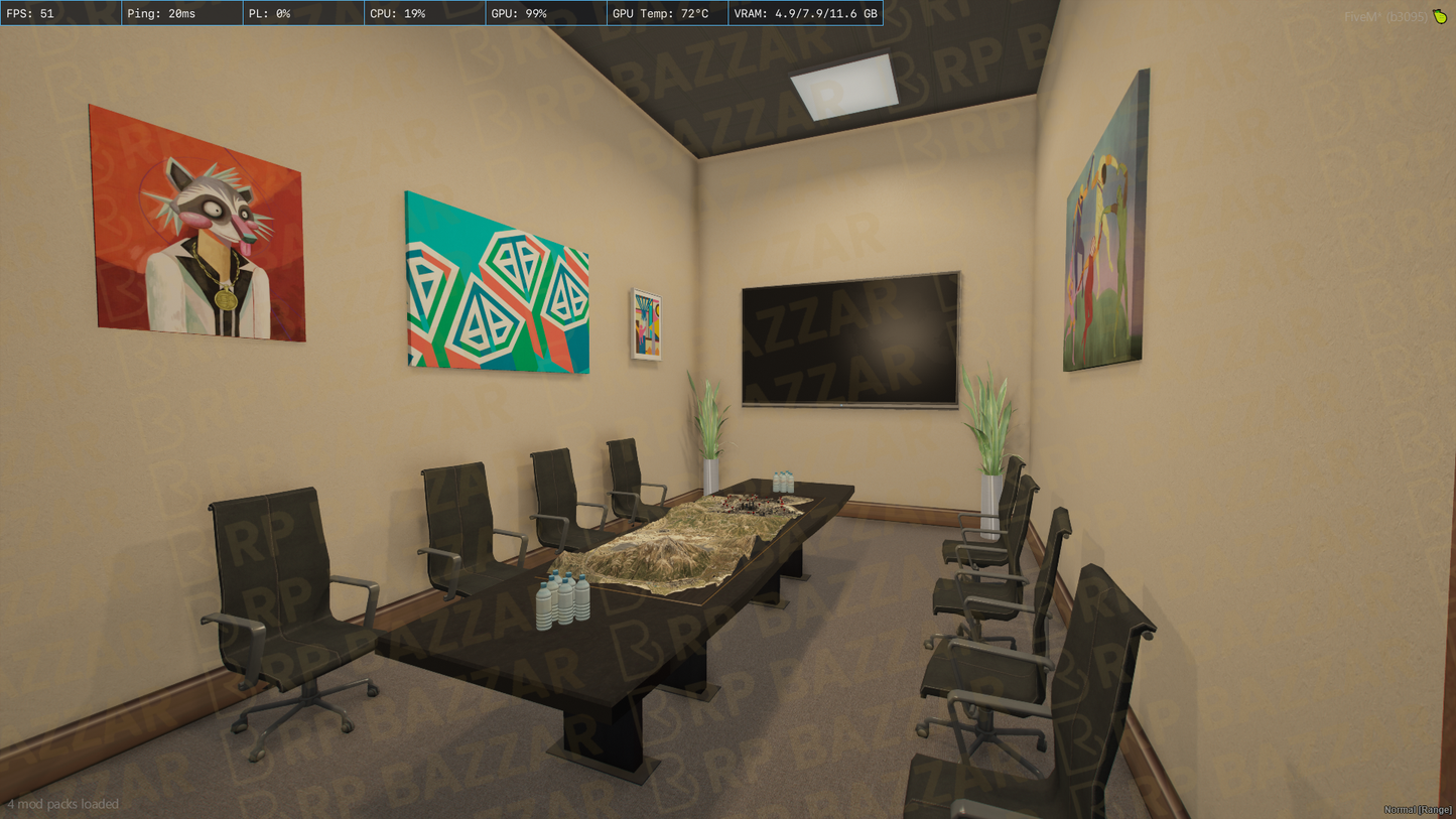 Startup Office FiveM MLO — GTA RP Interior — ESX QB QBOX — RPBazzar