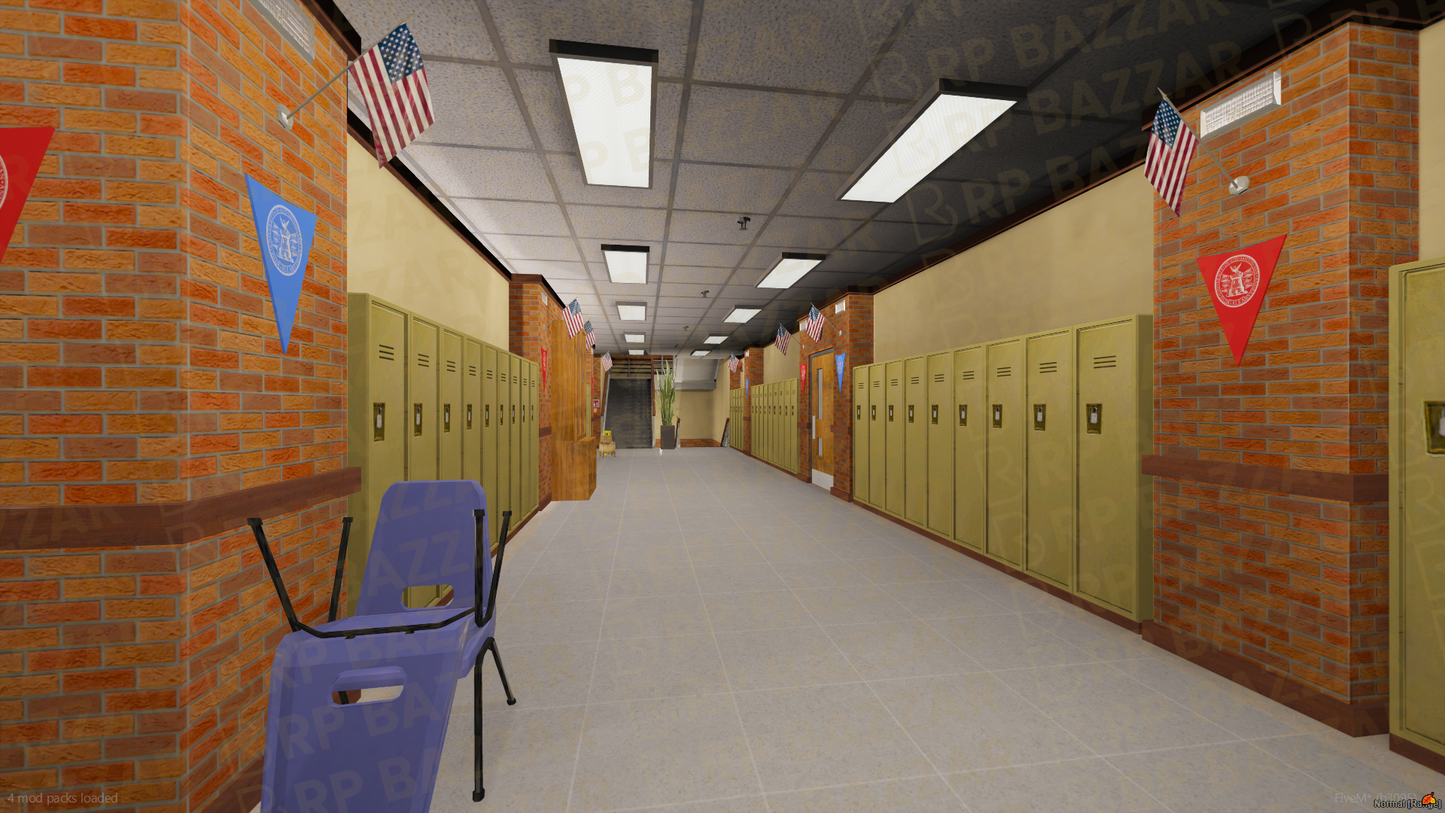 Modern School & University FiveM MLO — GTA RP Interior — ESX QB QBOX — RPBazzar