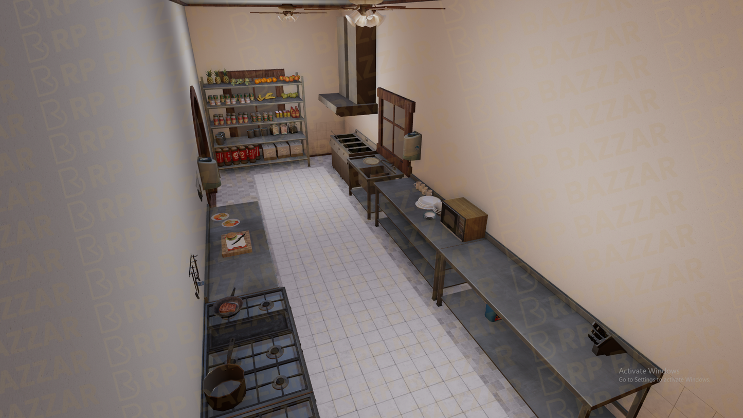 Vibrant Food Market FiveM MLO — GTA RP Interior — ESX QB QBOX — RPBazzar