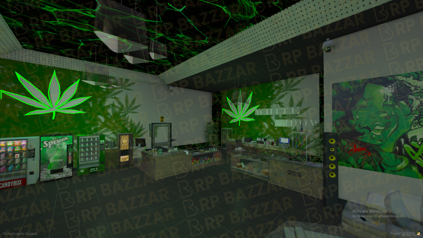 Classic Weed Store FiveM MLO — GTA RP Interior — ESX QB QBOX — RPBazzar