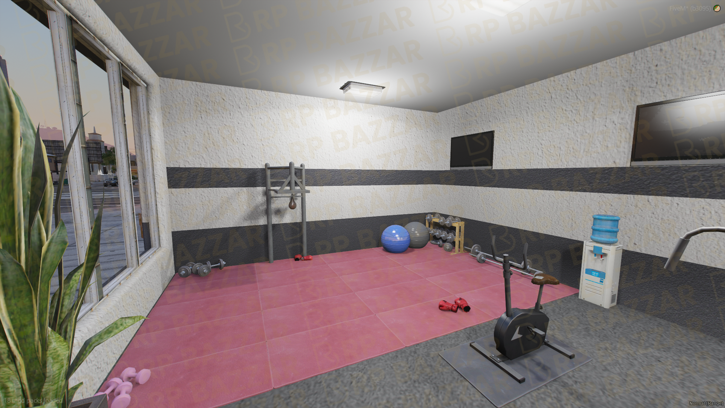 Neon Gyms & Fitness FiveM MLO — GTA RP Interior — ESX QB QBOX — RPBazzar