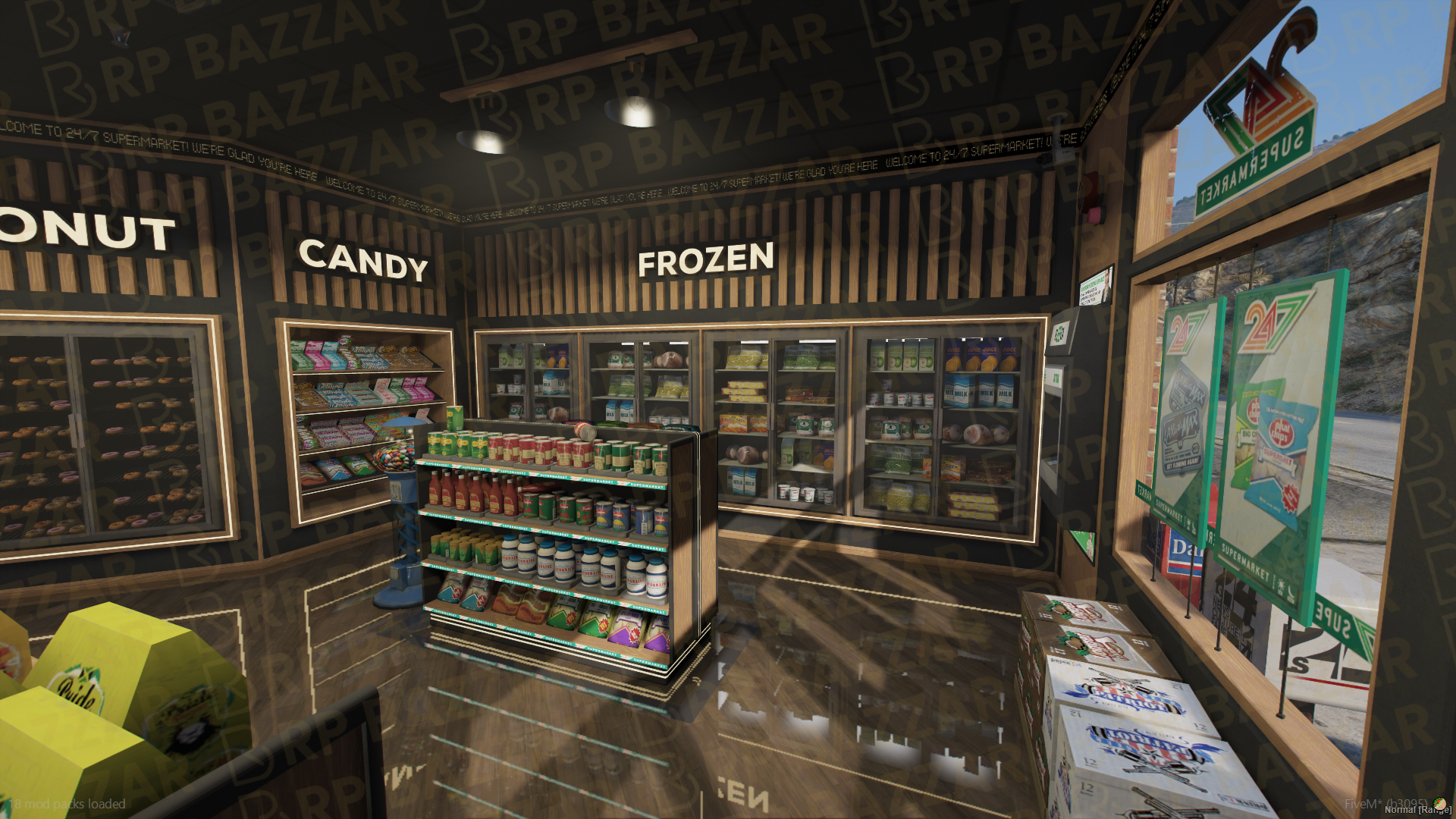 Budget 24-7 Store FiveM MLO — GTA RP Interior — ESX QB QBOX — RPBazzar