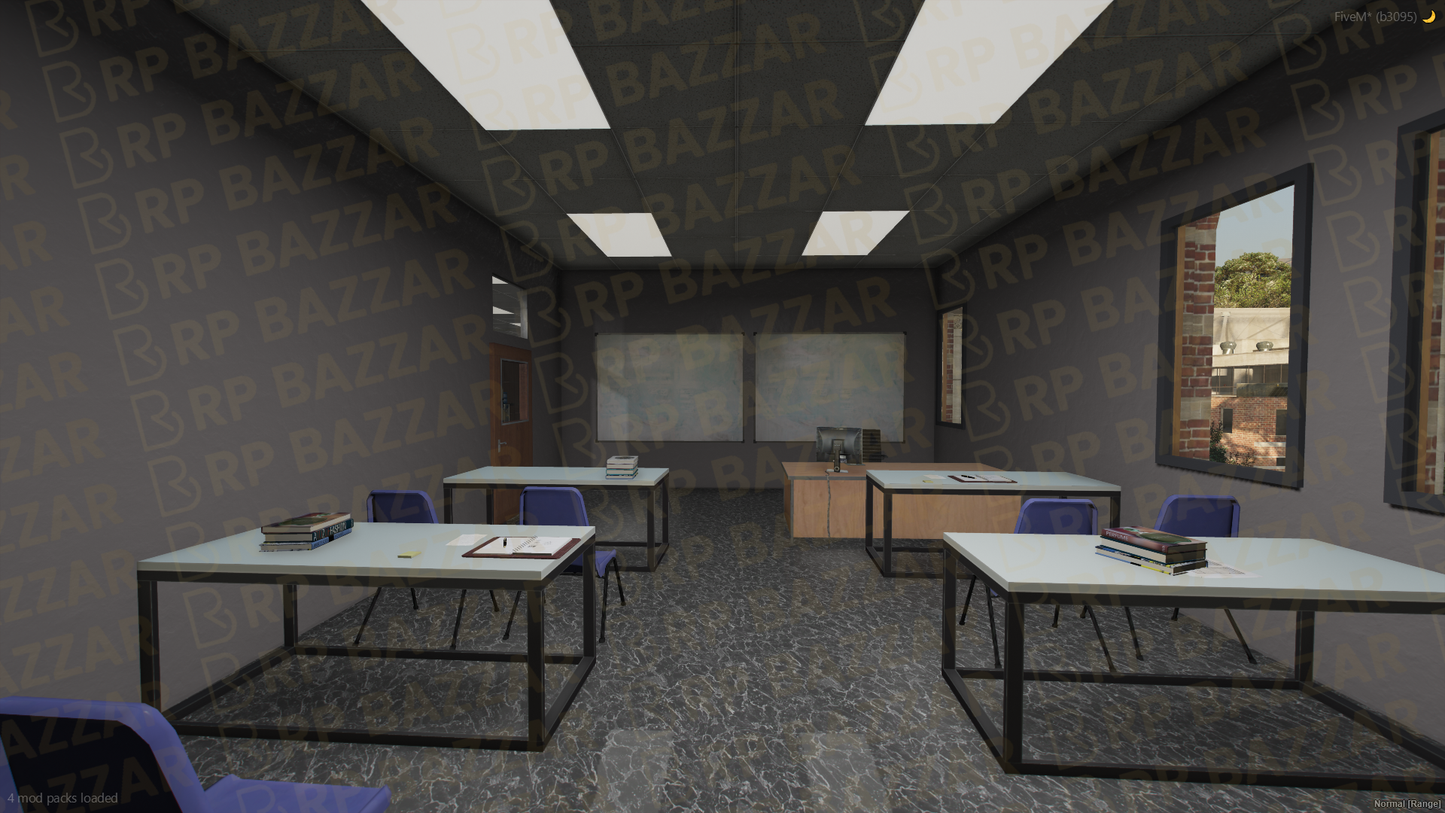 Classic School & University FiveM MLO — GTA RP Interior — ESX QB QBOX — RPBazzar