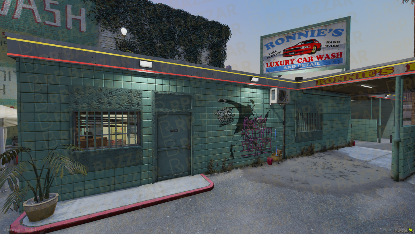 Sparkle Car Wash FiveM MLO — GTA RP Interior — ESX QB QBOX — RPBazzar