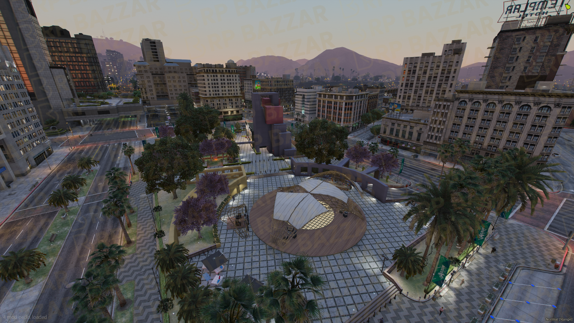 Bustling Legion Square FiveM MLO — GTA RP Interior — ESX QB QBOX — RPBazzar