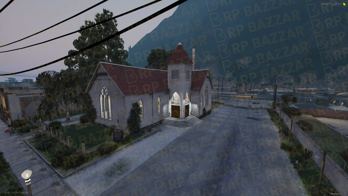 Gothic Church FiveM MLO — GTA RP Interior — ESX QB QBOX — RPBazzar