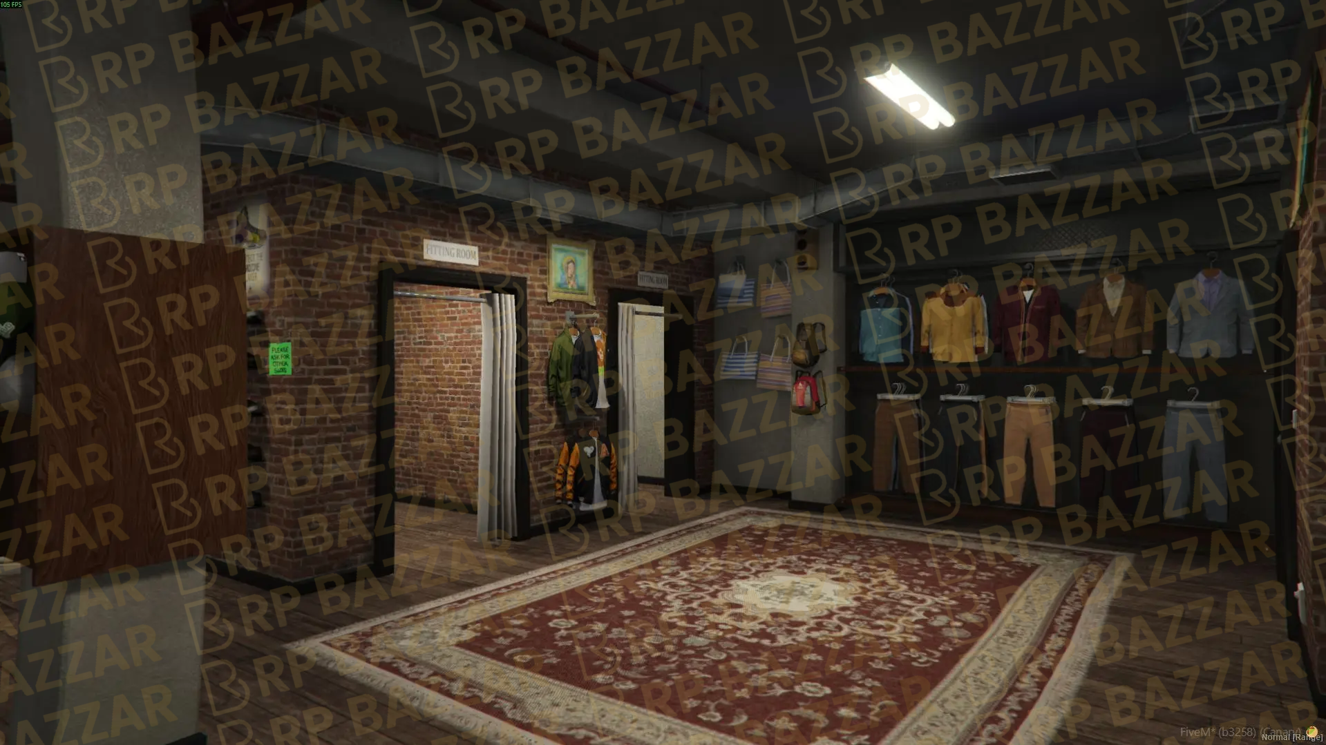 Premium Clothing Store FiveM MLO — GTA RP Interior — ESX QB QBOX — RPBazzar