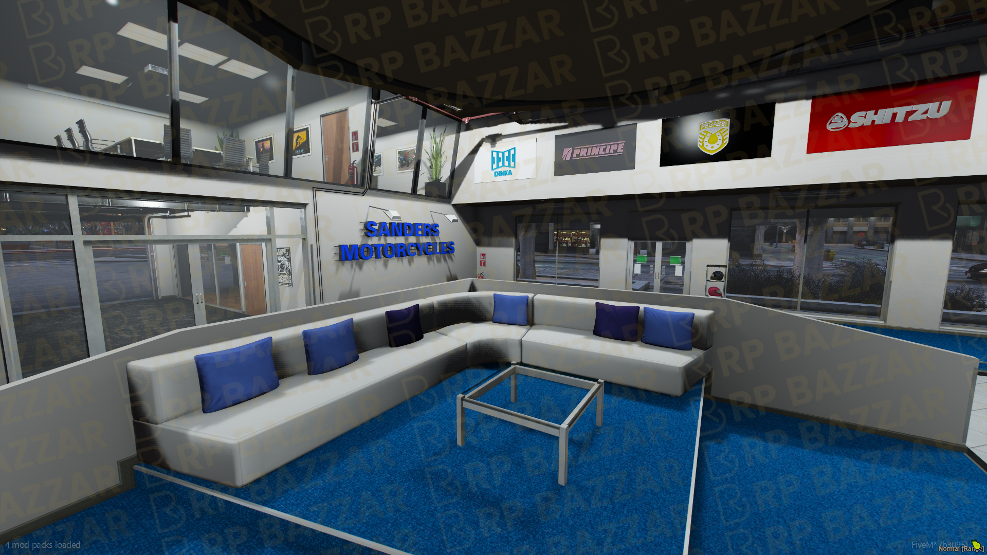 Slick Vehicle Shop FiveM MLO — GTA RP Interior — ESX QB QBOX — RPBazzar