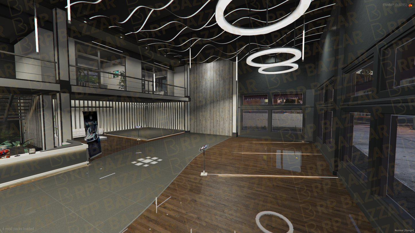 Metro Vehicle Shop FiveM MLO — GTA RP Interior — ESX QB QBOX — RPBazzar