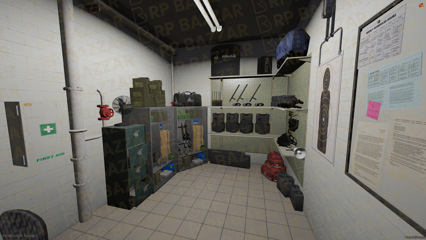 Eastside Police Station FiveM MLO — GTA RP Interior — ESX QB QBOX — RPBazzar